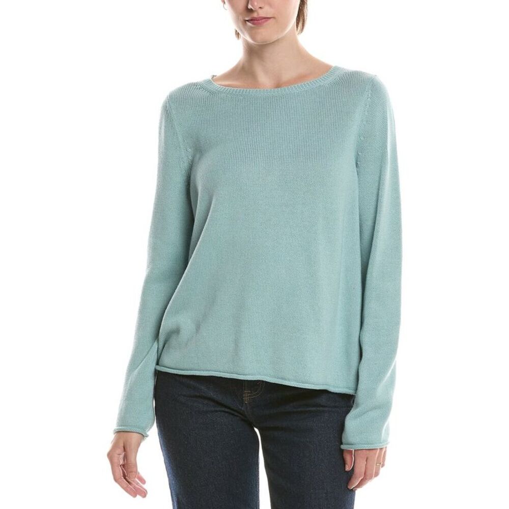 Eileen Fisher Womens  Bateau Neck Sweater